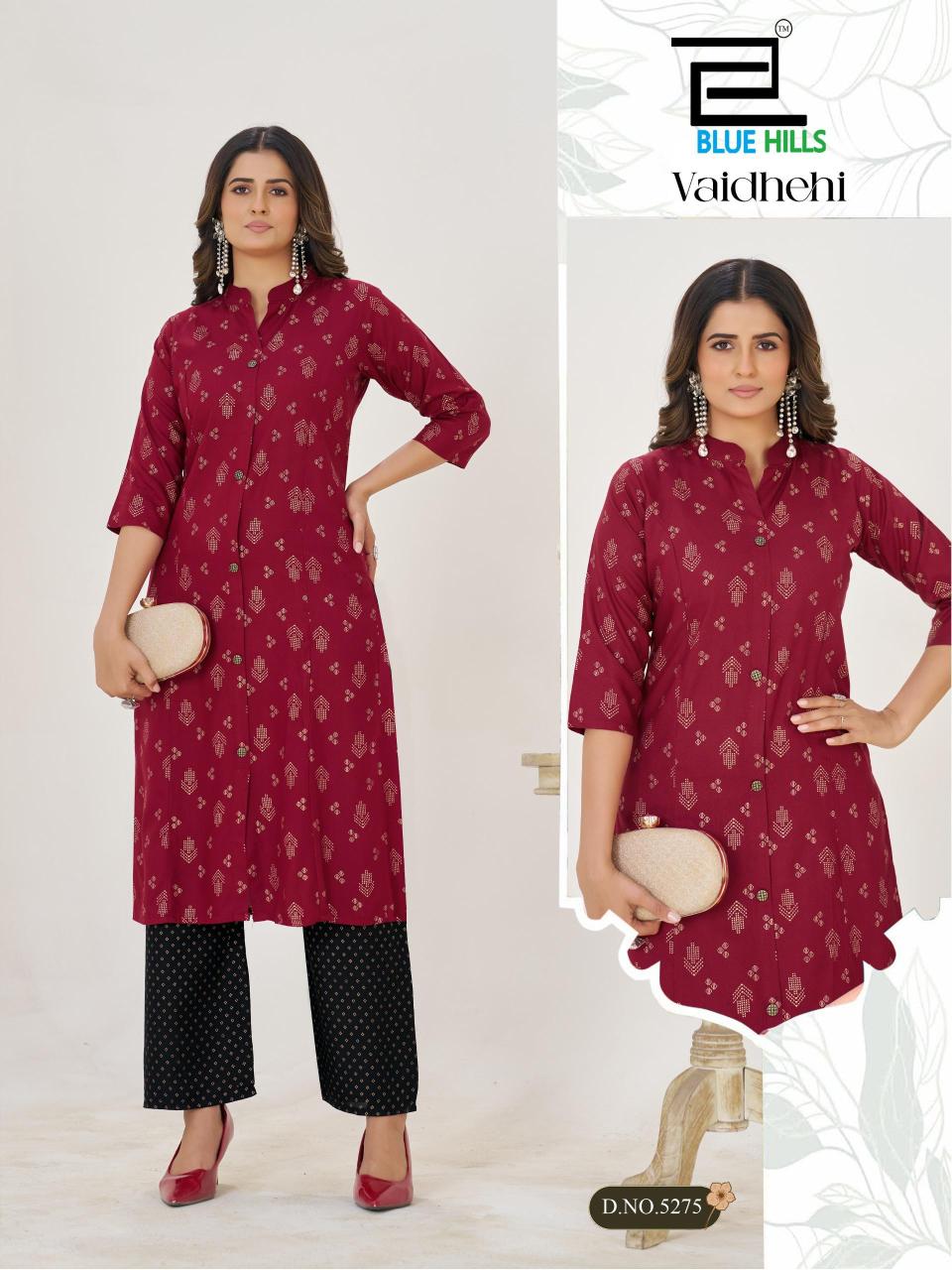 Blue hills vaidhehi princess cut kurtis wholesale
